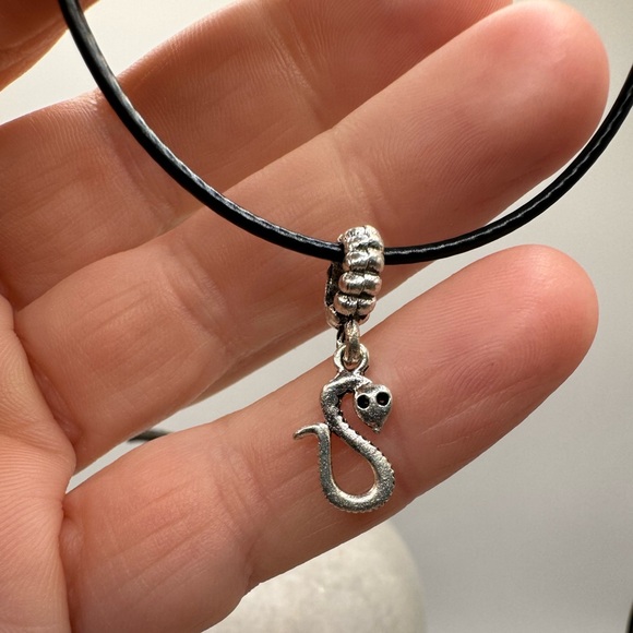 3/$15 Silvery Snake Pandora-type European charm - Picture 4 of 5